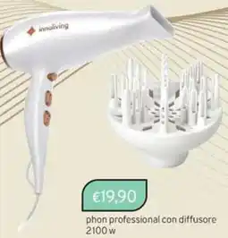 Sirene Blu innoliving phon professional con diffusore 2100 w offerta