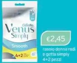 Sirene Blu Gillette Venus rasoio donna radi e getta simply offerta
