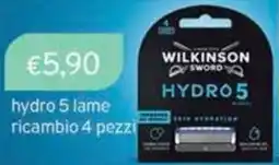 Sirene Blu WILKINSON SWORD hydro 5 lame ricambio offerta