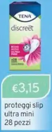 Sirene Blu TENA proteggi slip ultra mini offerta