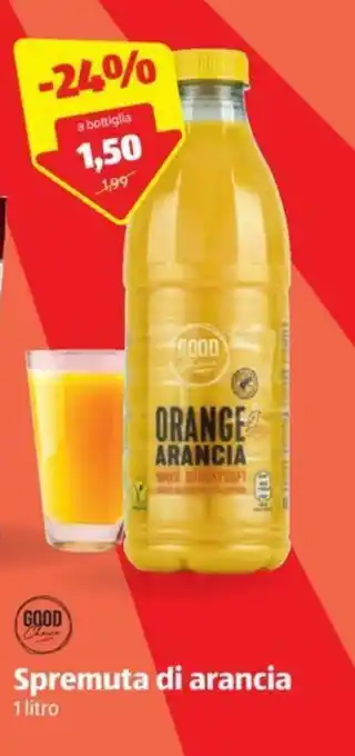 ALDI Good Choice Spremuta di arancia 1 litro offerta