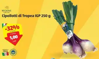 ALDI Cipollotti Tropea IGP 250g offerta