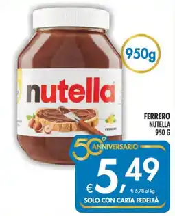 Deco Supermercati Ferrero nutella offerta