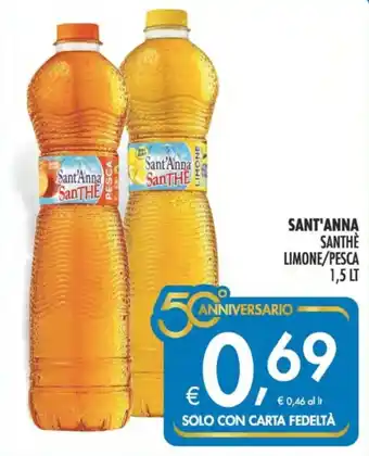 Deco Supermercati Sant'anna santhe limone/pesca offerta