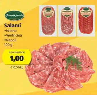 ALDI Freschi per te Salami 100g offerta