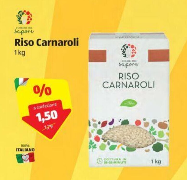 Riso Carnaroli 1kg offerta di ALDI