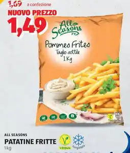 ALDI All seasons patatine fritte offerta
