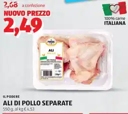 ALDI Il podere ali di pollo separate offerta