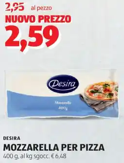 ALDI Desira mozzarella per pizza offerta