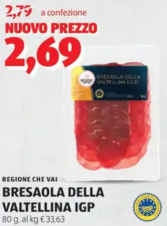 Regione che vai bresaola della valtellina igp