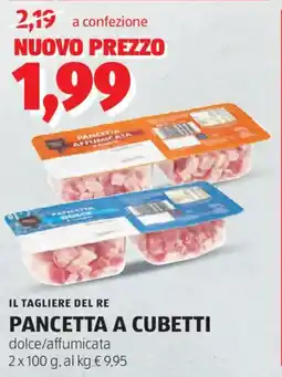 ALDI Il tagliere del re pancetta a cubetti offerta