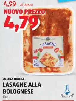 ALDI Cucina nobile lasagne alla bolognese offerta