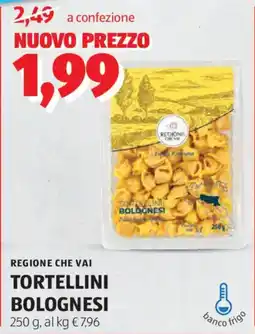 ALDI Regione che vai tortellini bolognesi offerta