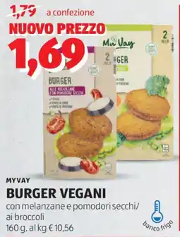 ALDI Myvay burger vegani offerta