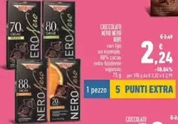 Conad Cioccolato nero nero NOVI offerta