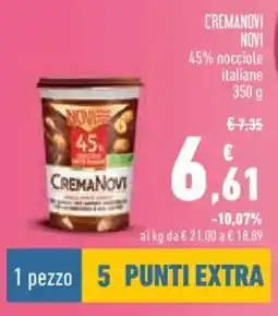 Conad CREMANOVI NOVI 45% nocciole italiane offerta