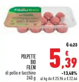 Conad Polpette bio FILENI offerta