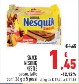 Conad Snack nesquik NESTLÉ offerta