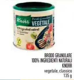 Conad Brodo granulare 100% ingredienti naturali KNORR offerta
