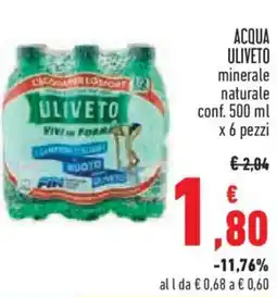Conad Acqua ULIVETO offerta