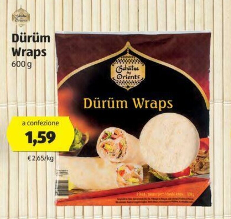 Dürüm Wraps 600g offerta di ALDI