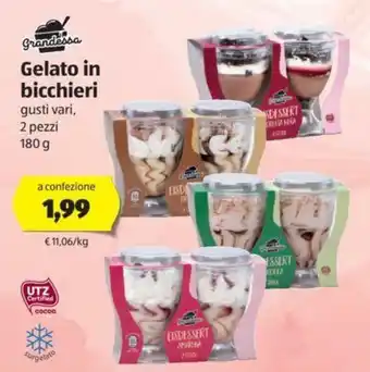 ALDI Grandessa Gelato in bicchieri 2 pezzi 180g offerta