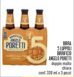 Conad Birra 5 luppoli birrificio ANGELO PORETTI offerta