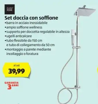 Easy Home Set doccia con soffione