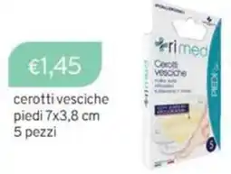 Sirene Blu rimed cerotti vesciche piedi 7x3,8 cm 5 pezzi offerta