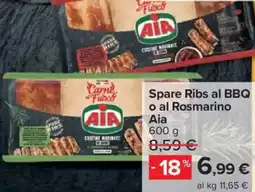 Carrefour Market Spare Ribs al BBQ o al Rosmarino Aia offerta