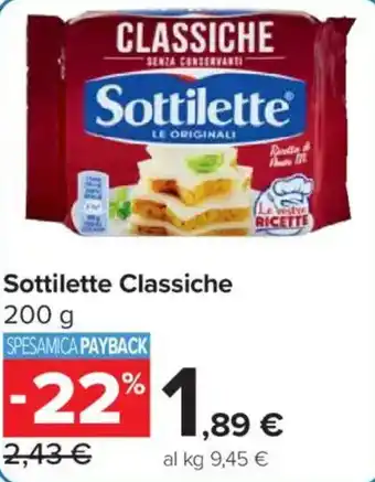 Carrefour Market Sottilette Classiche offerta