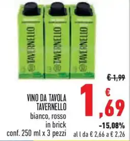 Conad Vino da tavola TAVERNELLO offerta