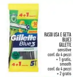 Conad Rasoi usa e getta blue3 GILLETTE offerta