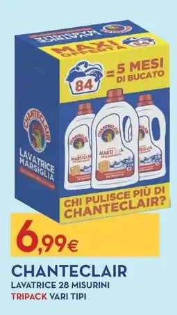 Proshop Chanteclair lavatrice 28 misurini tripack offerta