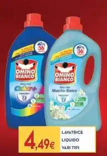 Proshop Omino bianco lavatrice liquido offerta