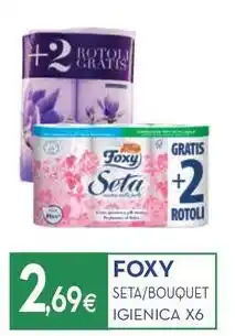 Proshop Foxy seta/bouquet igienica x6 offerta