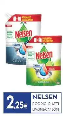 Proshop Nelsen ecoric piatti limone/carboni offerta