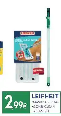 Proshop Leifheit manico telesc combi clean ricambio offerta