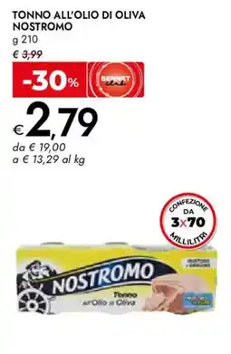 Bennet Tonno all'olio di oliva NOSTROMO offerta