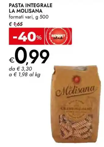 Bennet Pasta integrale LA MOLISANA offerta