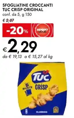 Bennet Sfogliatine croccanti tuc crisp original offerta