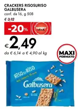 Bennet Crackers risosuriso GALBUSERA offerta