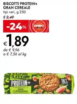 Bennet Biscotti protein+ GRAN CEREALE offerta