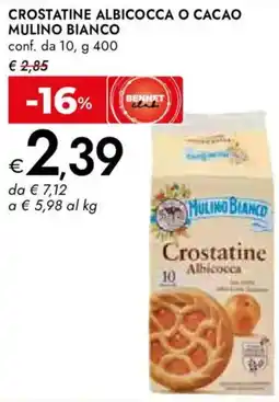 Bennet Crostatine albicocca o cacao MULINO BIANCO offerta