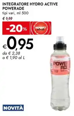 Bennet Integratore hydro active POWERADE offerta