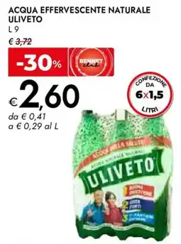Bennet Acqua effervescente naturale ULIVETO offerta