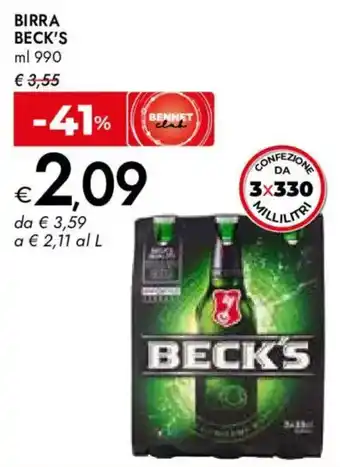 Bennet Birra BECK'S offerta