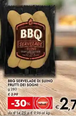 Bennet Bbq servelade di suino FRUTTI DEI SOGNI offerta