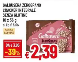 Famila Galbusera zerograno cracker integrale senza glutine offerta