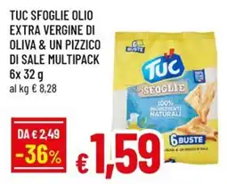 Famila Tuc sfoglie olio extra vergine di oliva & un pizzico di sale multipack offerta